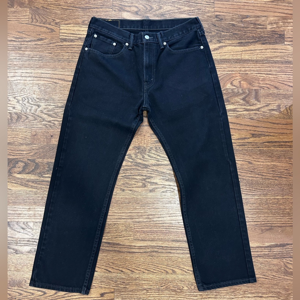 Levi's 505 Black Jeans Waist 34 Length 30 LIKE NEW